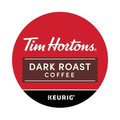 Close-up of Tim Hortons Dark Roast ground coffee showing rich texture for fuller flavor