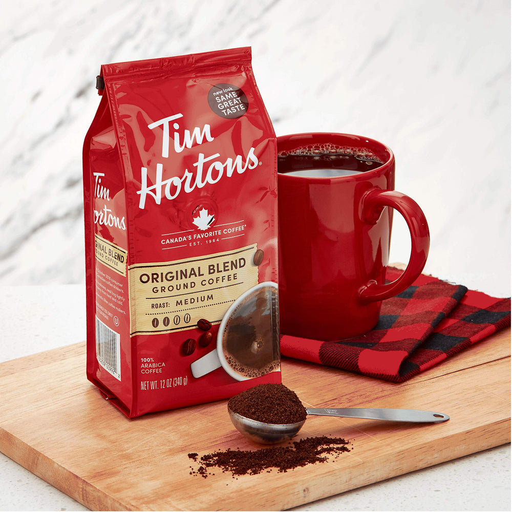 Tim Hortons prepared Double Double cup demonstrating customizable taste with cream