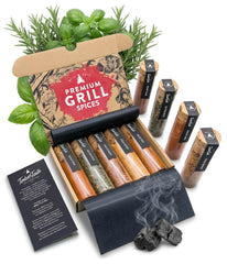 Timber Taste front packaging displayed as a ready-to-gift BBQ set highlighting presentation