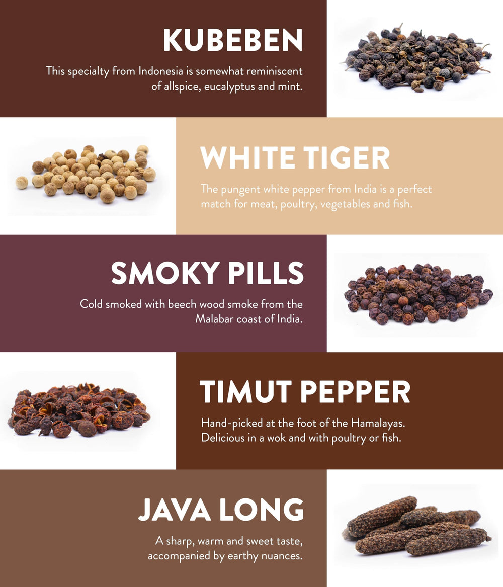 Timber Taste peppercorn texture close-up revealing color and quality for flavor benefit