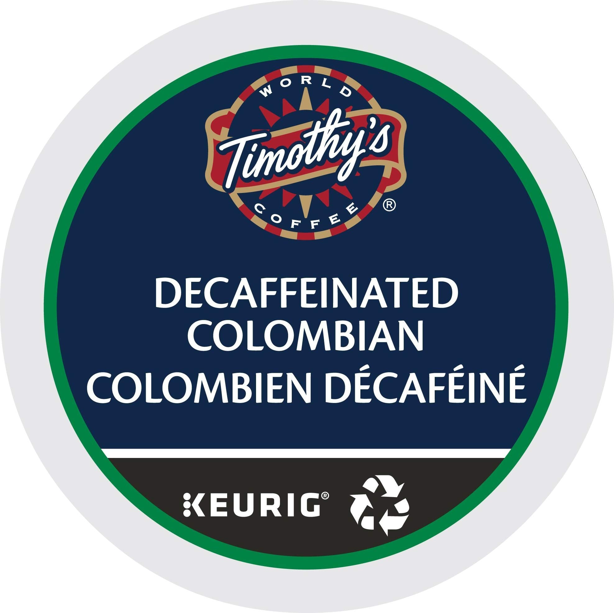 Timothy's World Coffee front packaging showing product and convenience