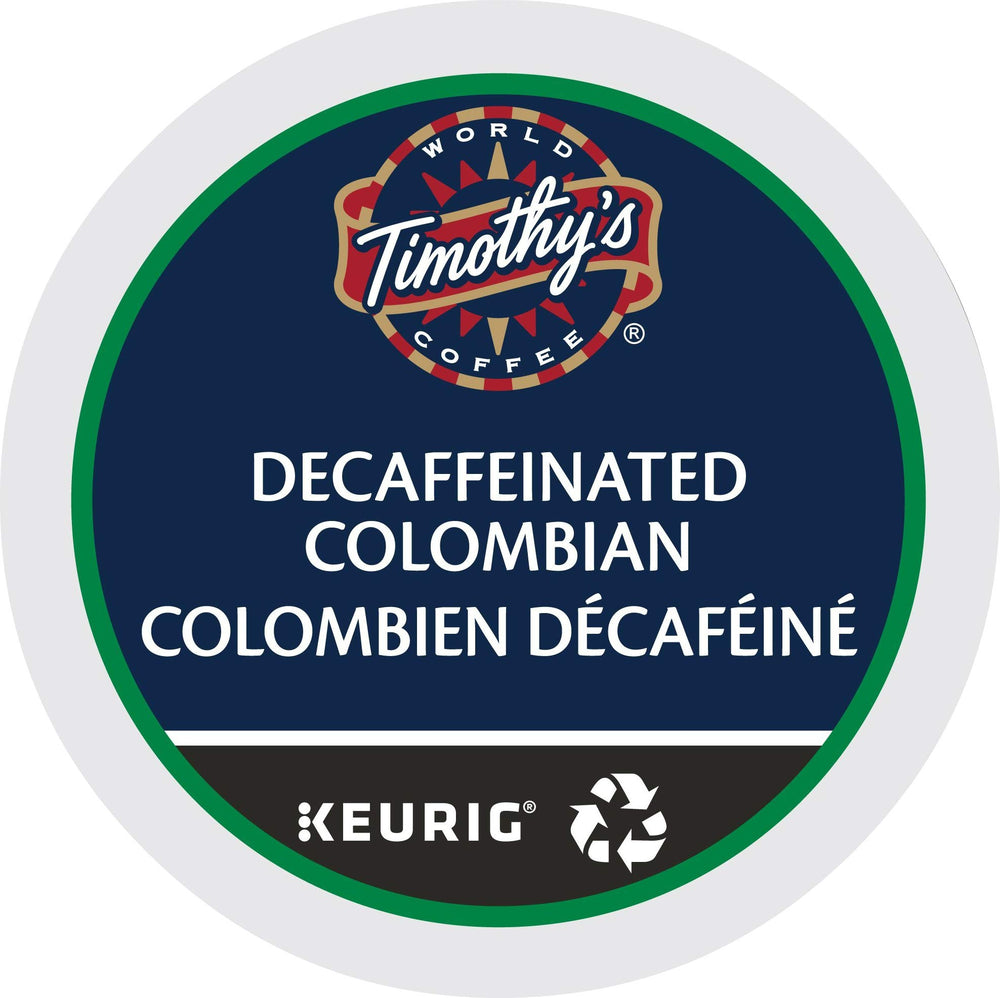 Timothy's World Coffee front packaging showing product and convenience