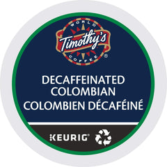 Timothy's World Coffee front packaging showing product and convenience