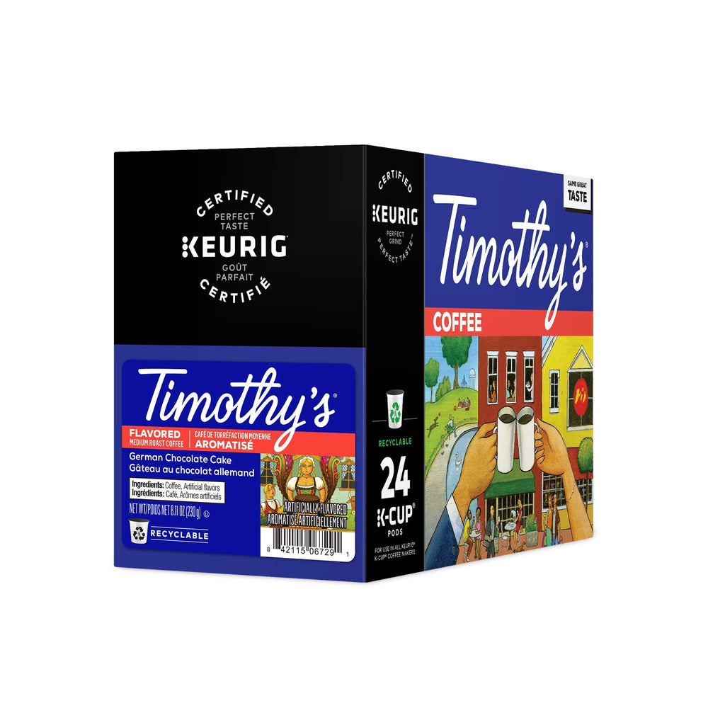 Timothy's close-up of K-Cup pod rim and label illustrating freshness and easy brewing