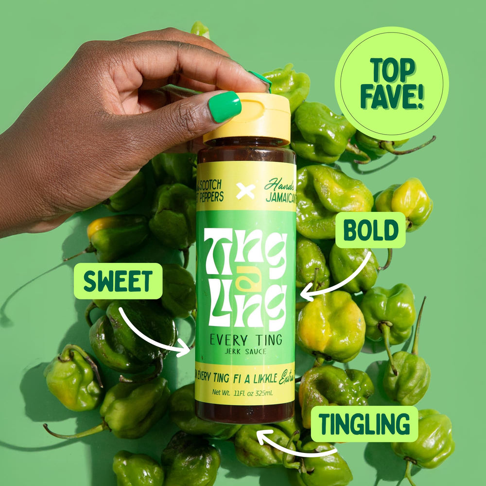 Ting A Ling sauce pouring from bottle illustrating smooth consistency and flavor boost