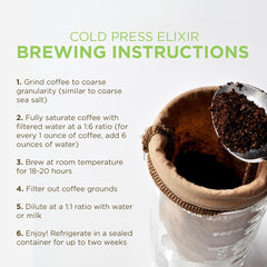 Tiny Footprint Coffee cold brew pitcher in use illustrating easy home brewing benefit