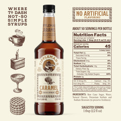 Tippleman's syrup pouring close-up showing viscous texture for easy dosing
