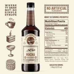 Tippleman's close-up label highlighting small-batch raw cane sugar benefit