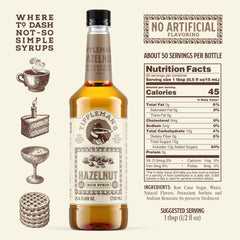 Tippleman's bottle closeup showing syrup color and texture benefit
