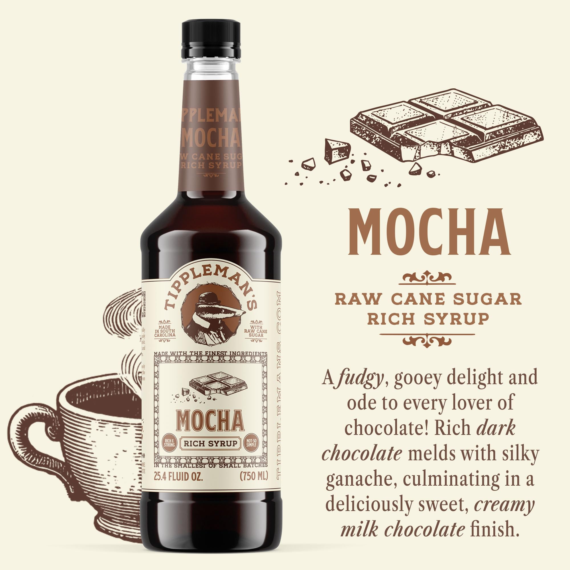 Tippleman's syrup pour action into espresso showing quick flavor boost benefit