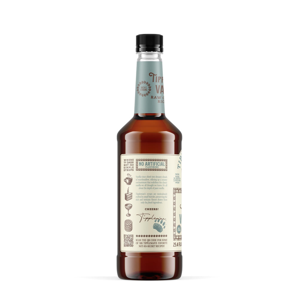 Tippleman's syrup used in a cocktail with garnish showing mixology versatility