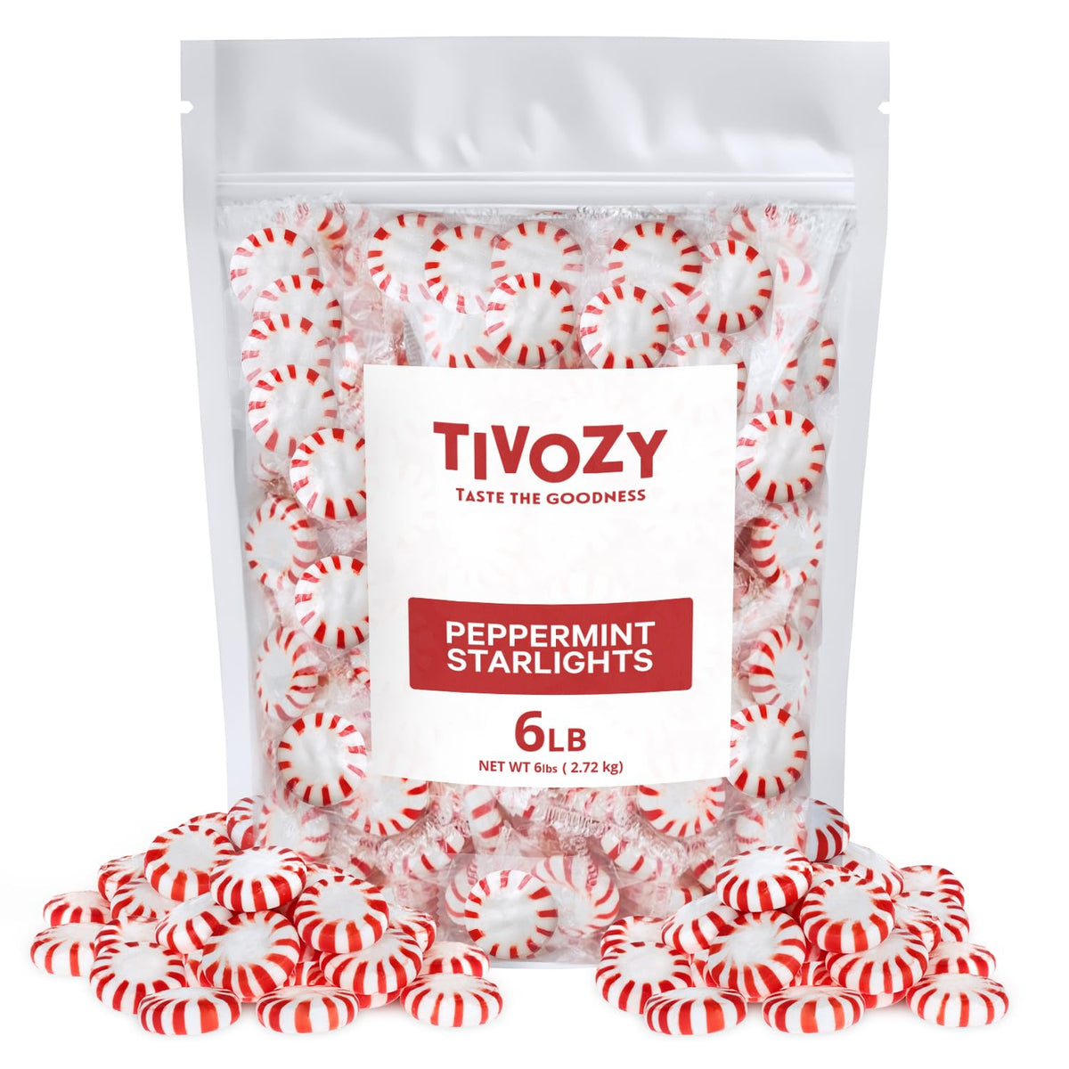 TIVOZY front packaging showing 6 pound bulk bag and brand for easy stocking
