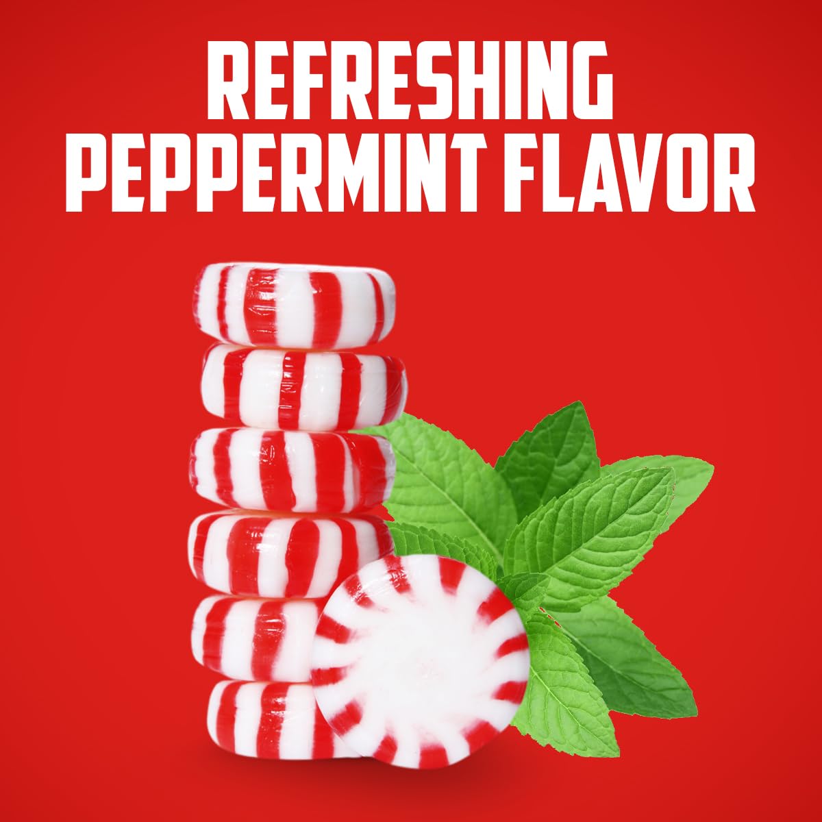 TIVOZY wrapper detail demonstrating sealed packaging for hygienic, portable mints