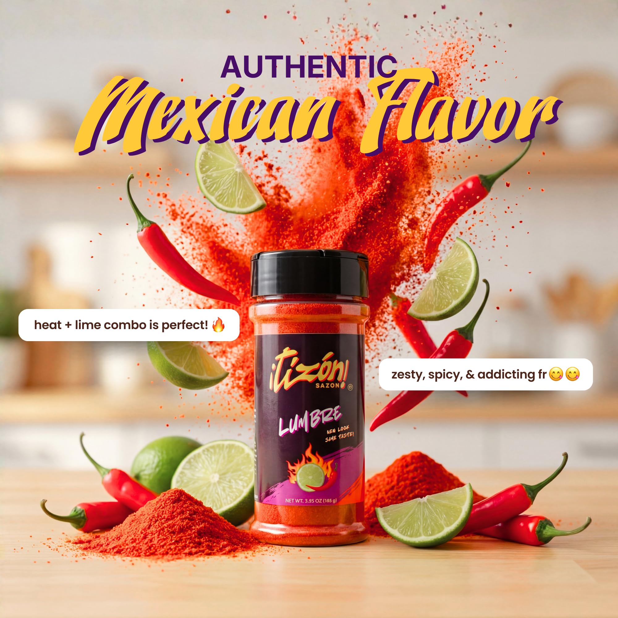 tizon dusted on tortilla chips providing vibrant color and crunch benefit