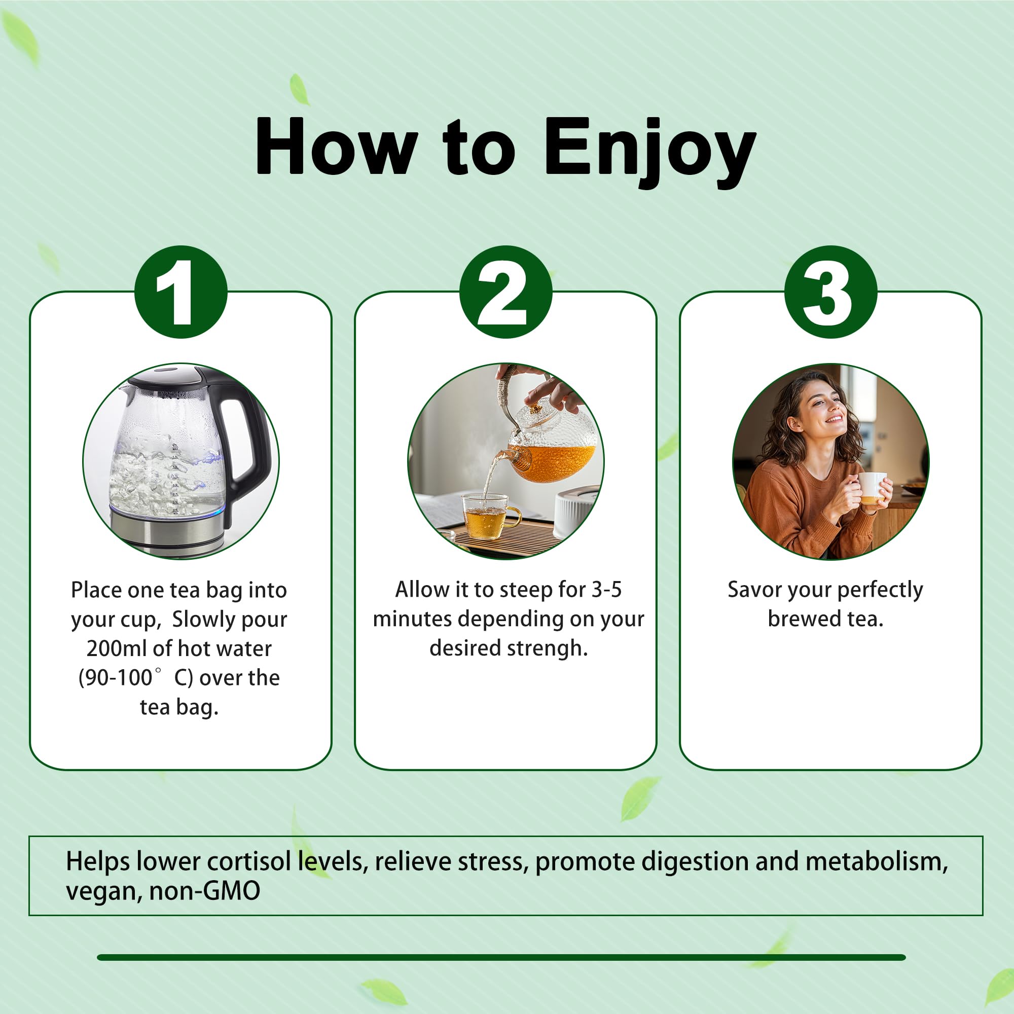 TMKTMK Pipi Tea brewed cup steaming on table offering smooth, balanced taste