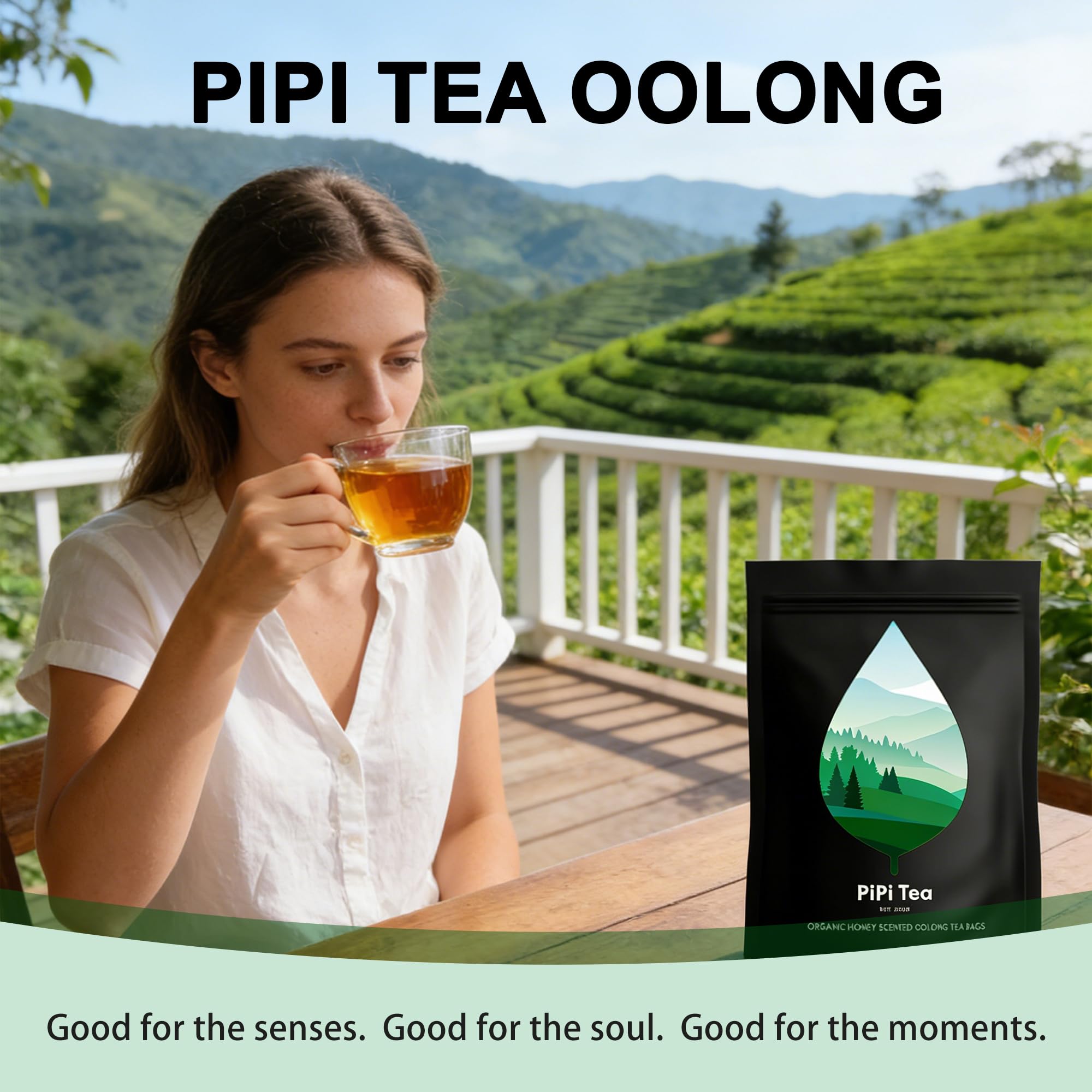 TMKTMK Pipi Tea close-up of single tea bag showing whole-leaf infusion advantage