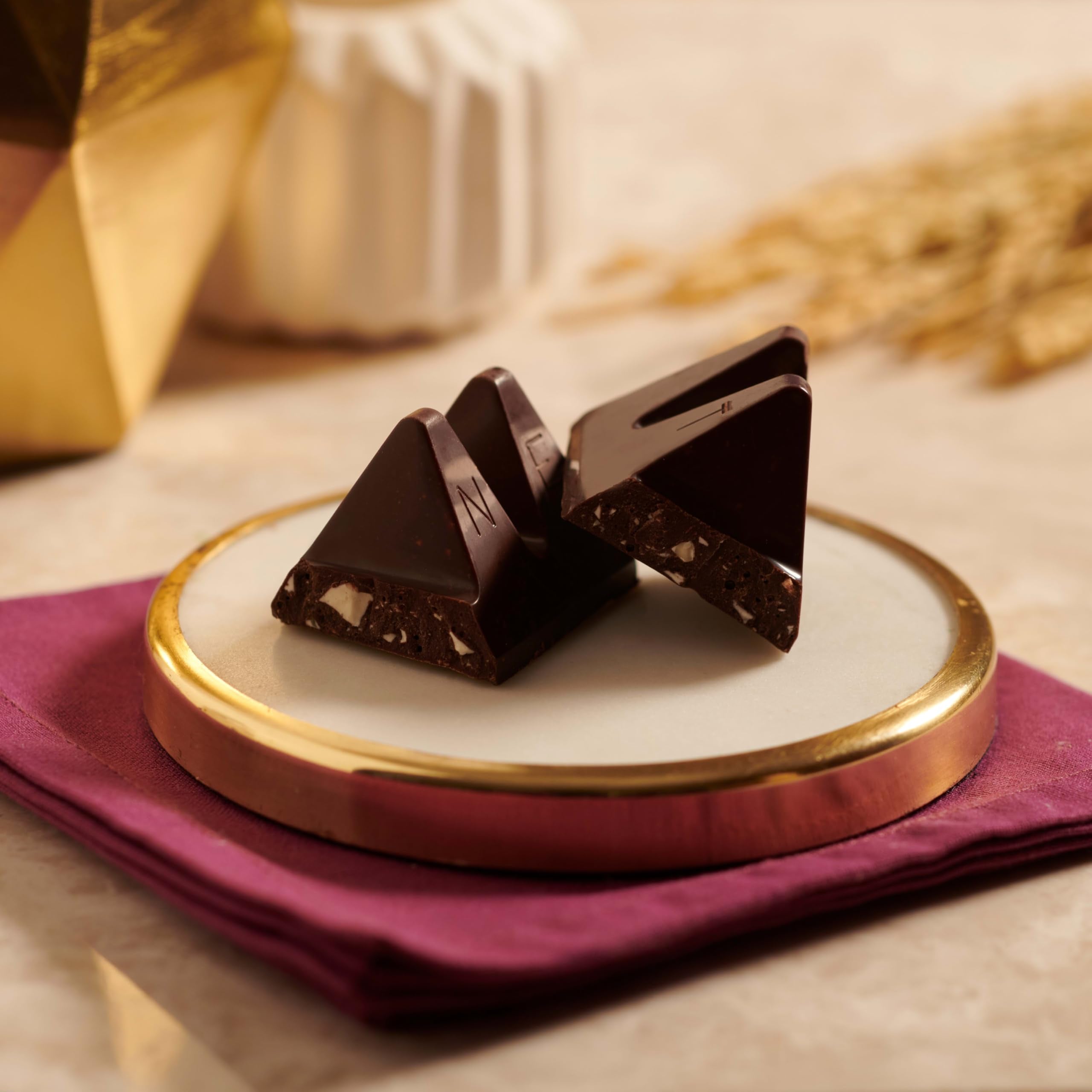 Toblerone bars in gift basket setting showing presentation and gifting benefit
