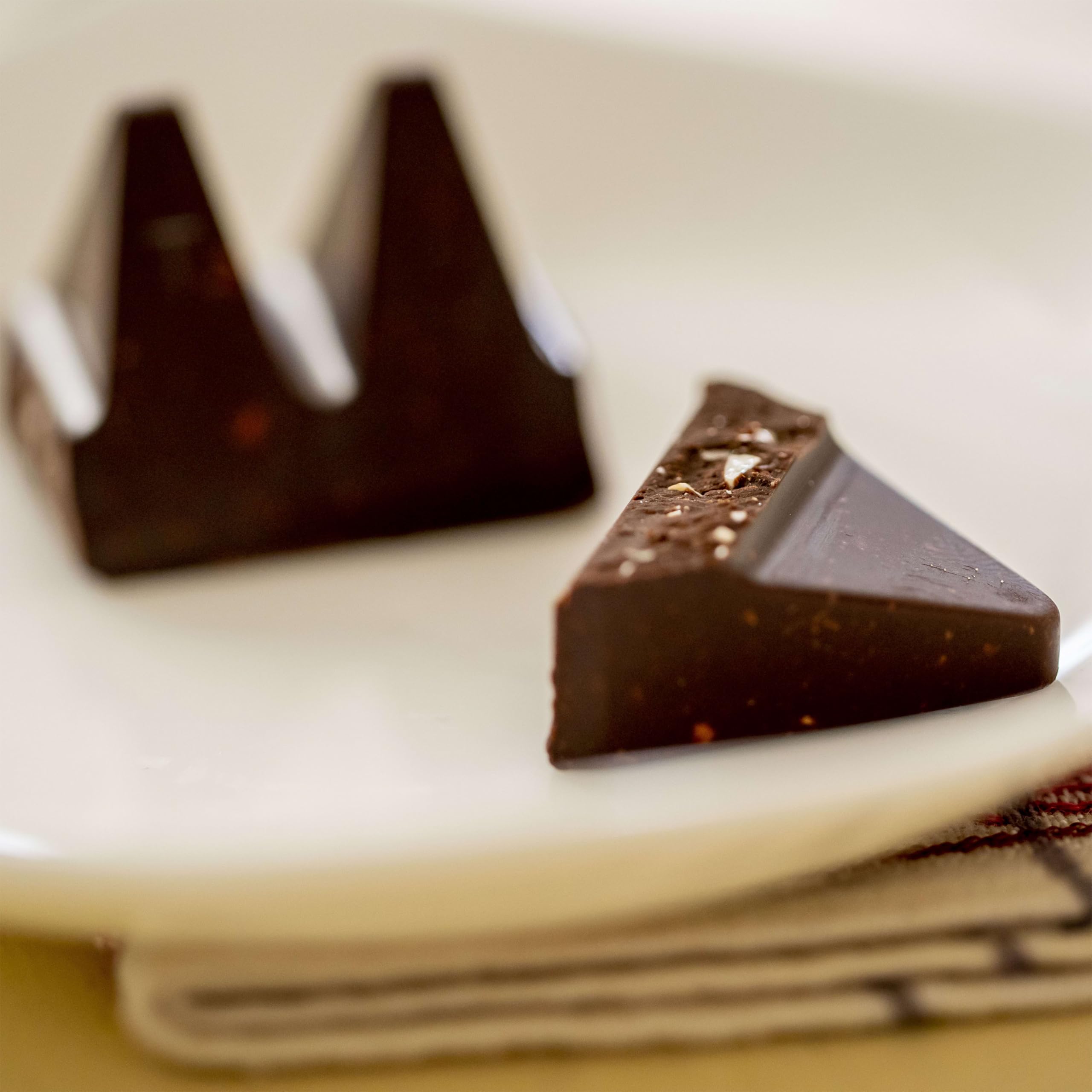 Toblerone pieces on dessert plate showing topping and serving versatility benefit
