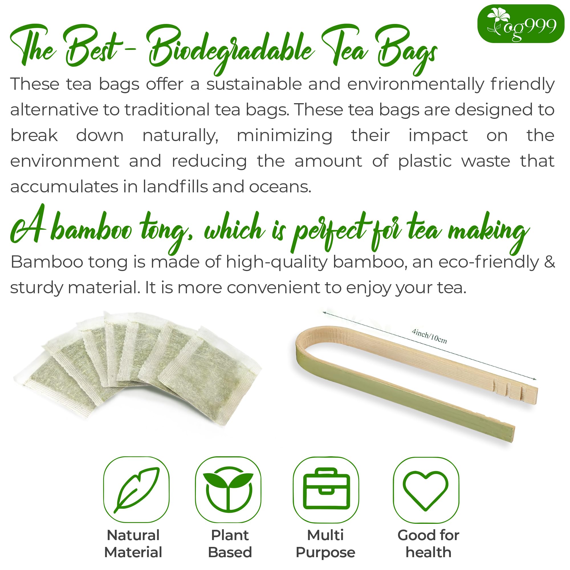TOG999 all 120 tea bags laid out to show quantity and value benefit