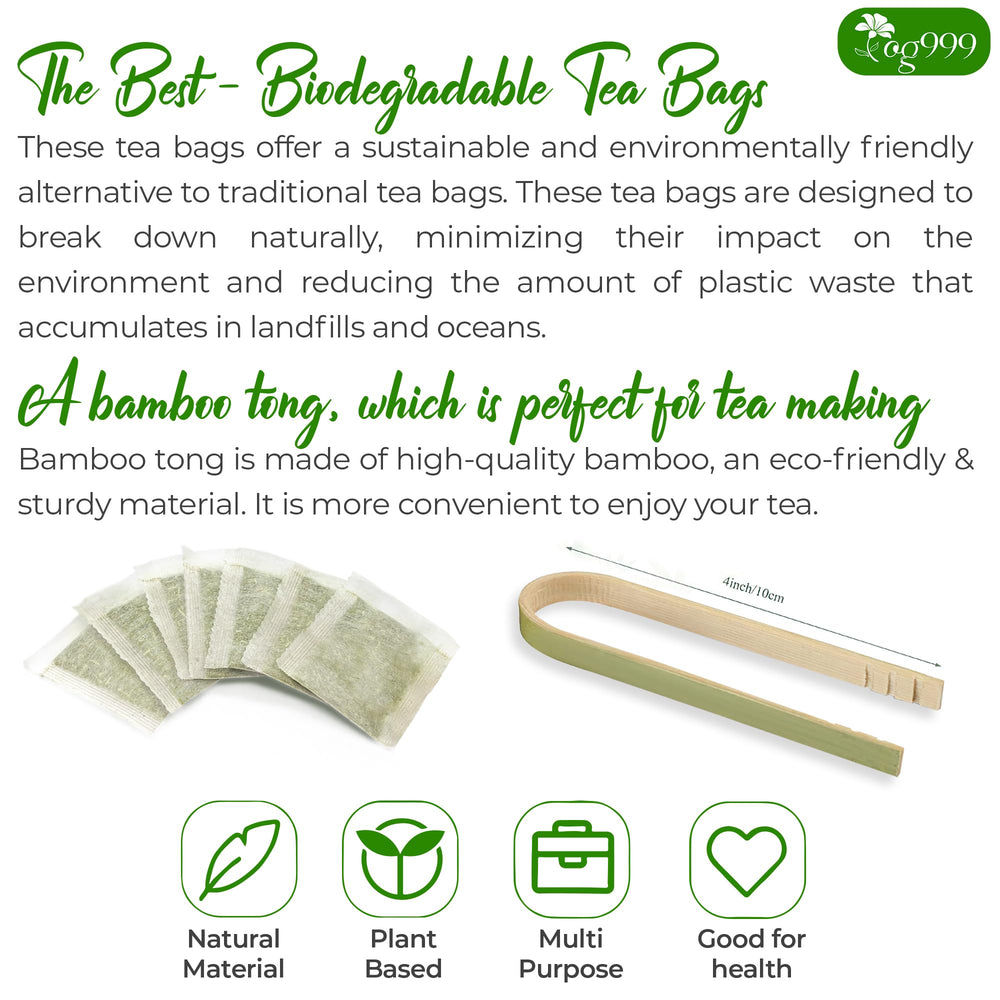 TOG999 all 120 tea bags laid out to show quantity and value benefit