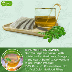 TOG999 loose moringa leaves in bowl displaying natural quality and pure ingredient benefit