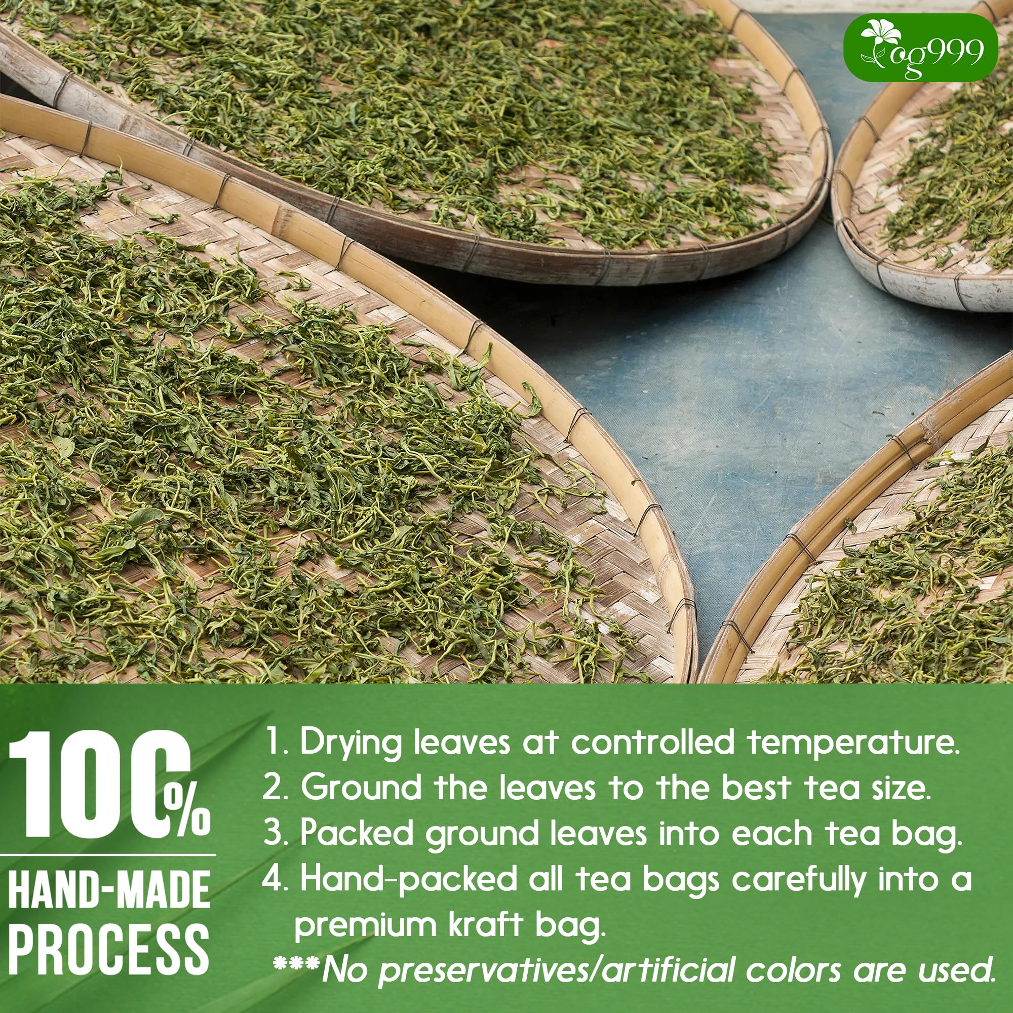 TOG999 resealable bag open revealing tea bags and preserving freshness benefit