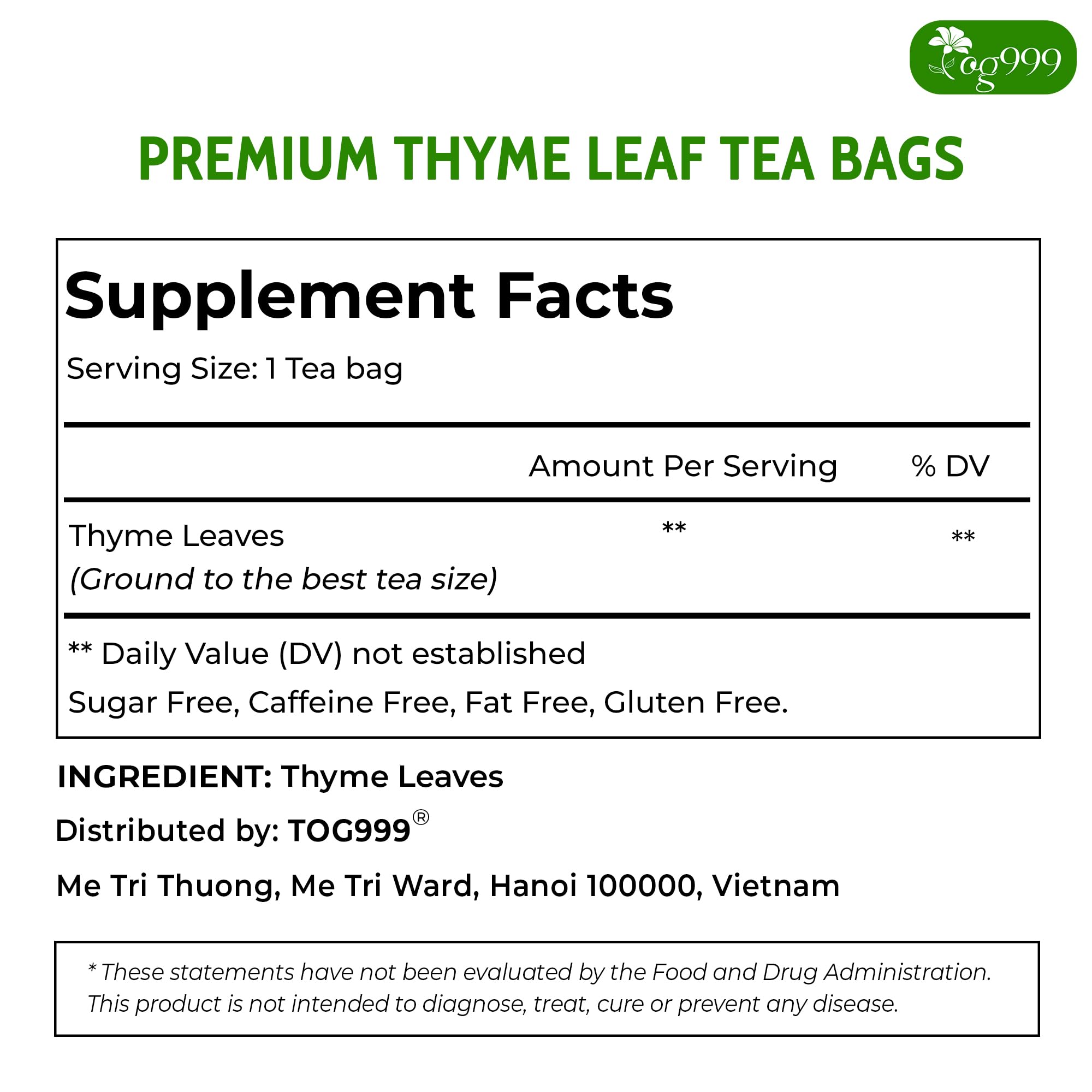 TOG999 serving suggestion with lemon and honey illustrating flavor pairing benefit