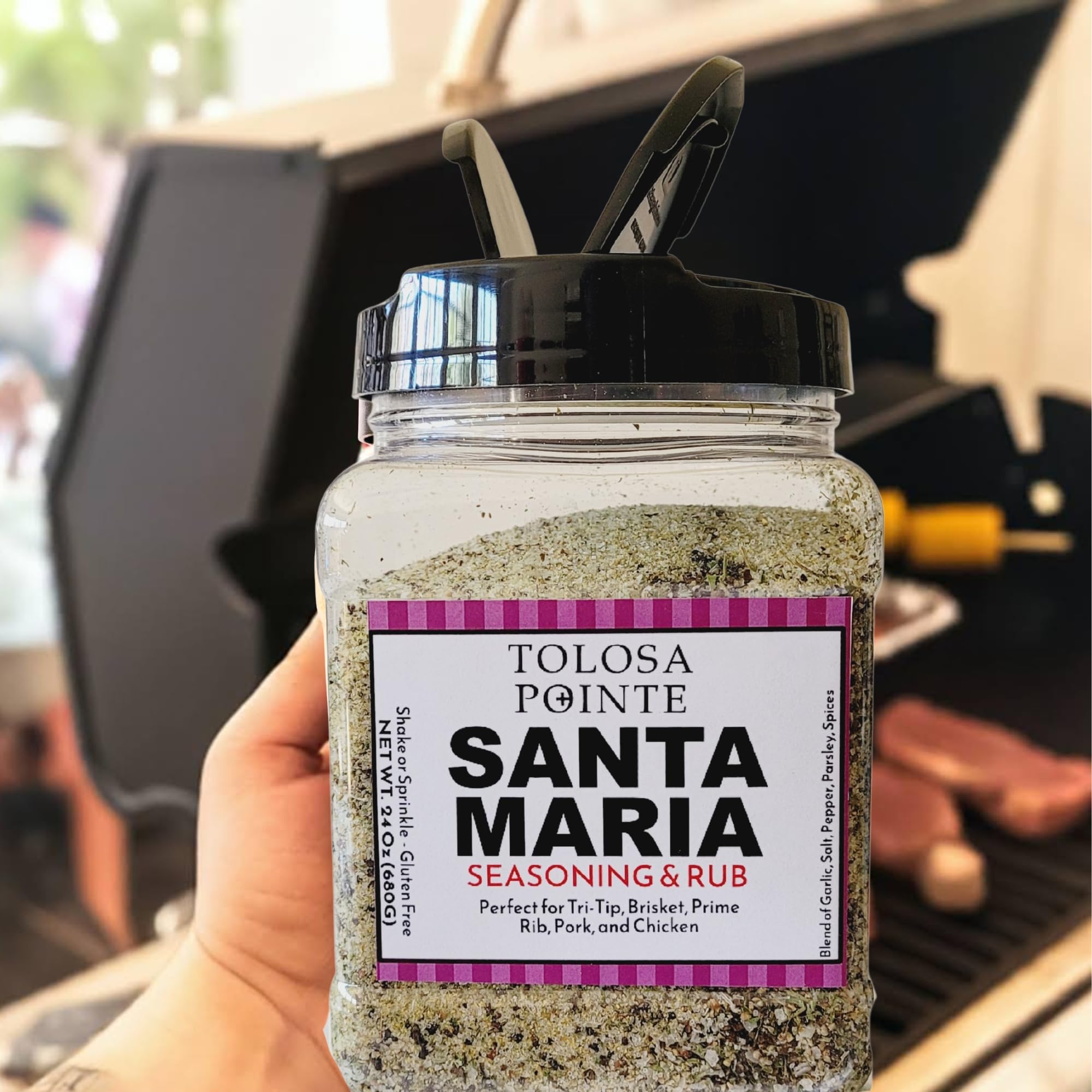 Tolosa Pointe jar in a gift box showing benefit: great present for BBQ lovers