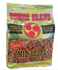 Tomoe Brand close-up of assorted arare textures and shapes for crunchy variety