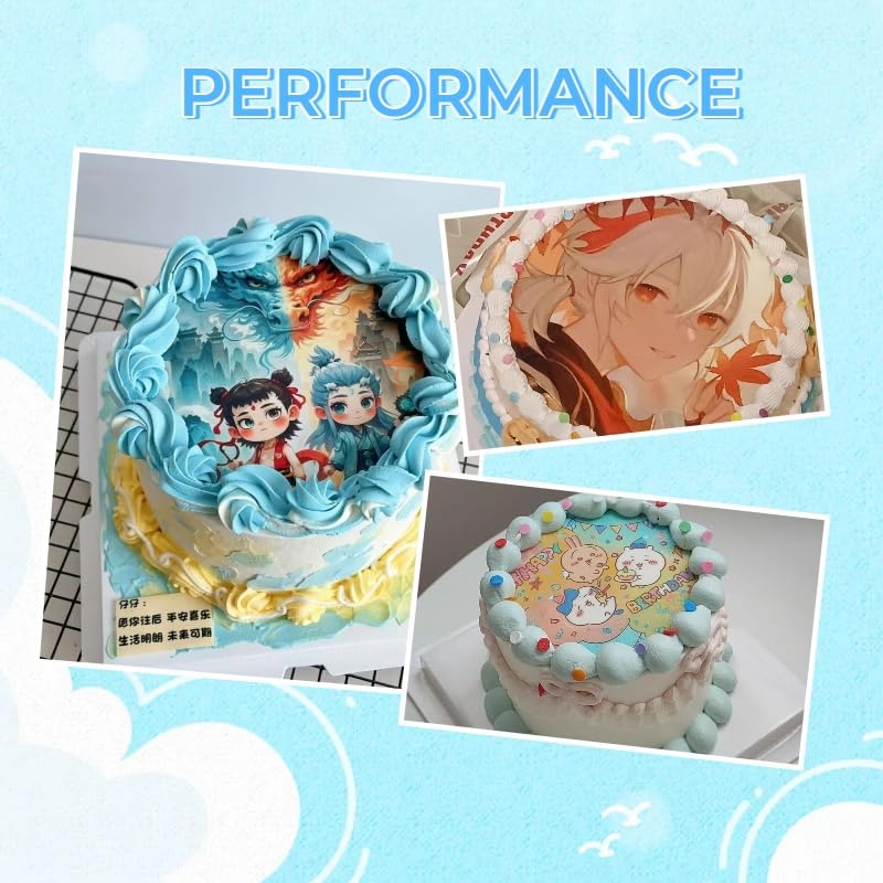 TONBEKEP decorated birthday cake using sheets showing professional look benefit