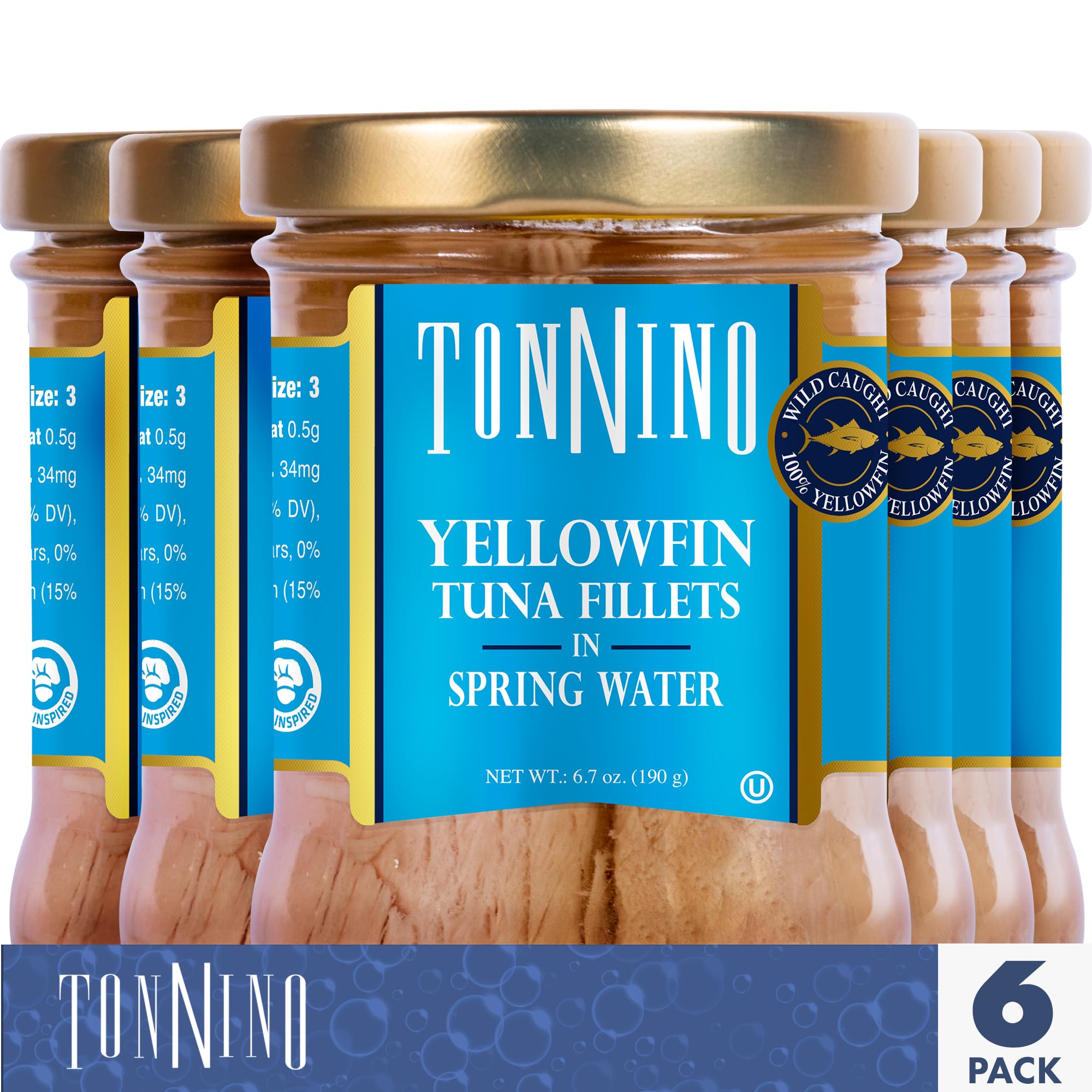Tonnino close-up of tuna texture highlighting premium flaky quality