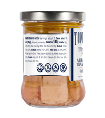 Tonnino label and trace code visible for fishery traceability benefit