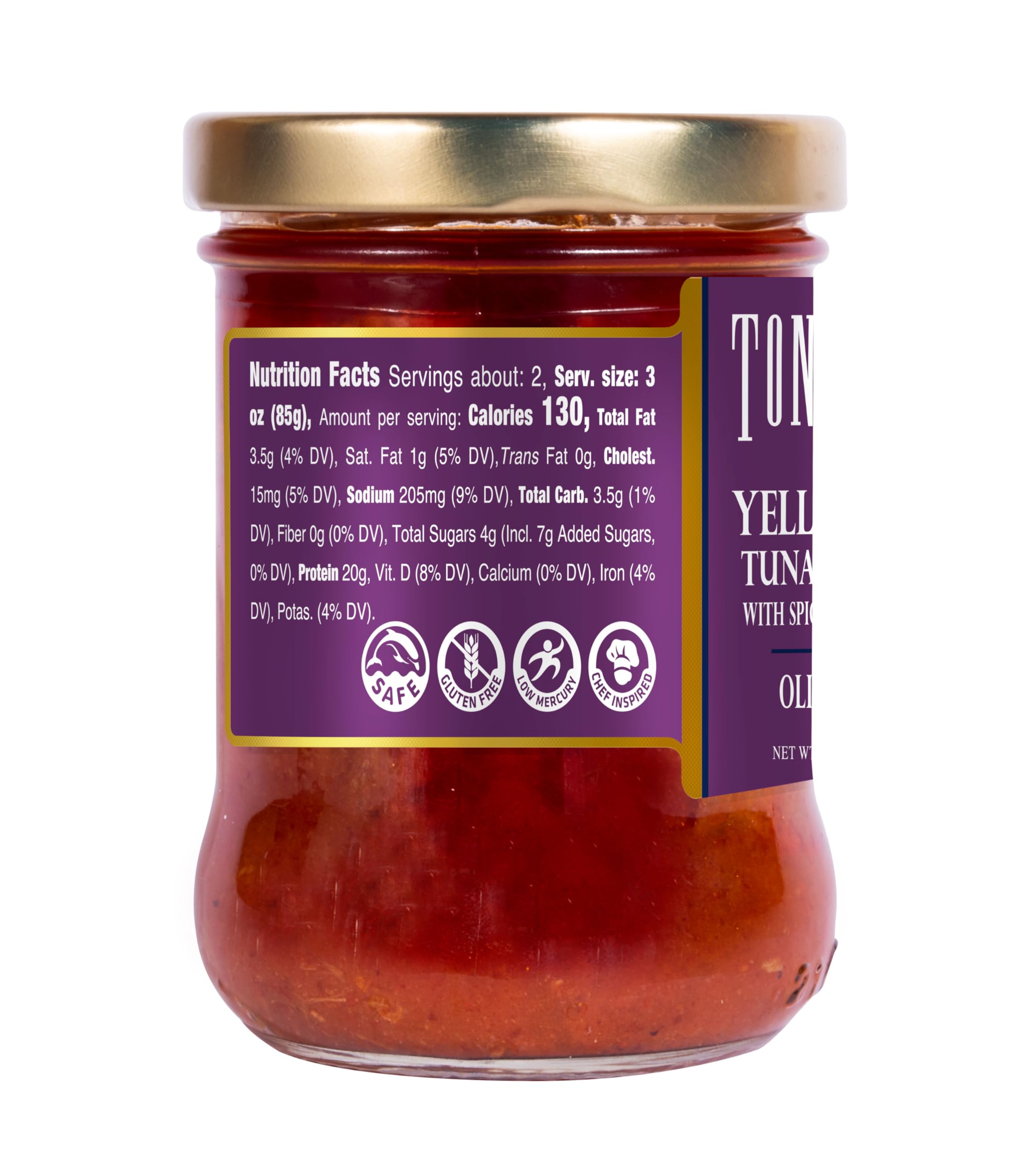 Tonnino chili and olive oil detail highlighting bold flavor benefit