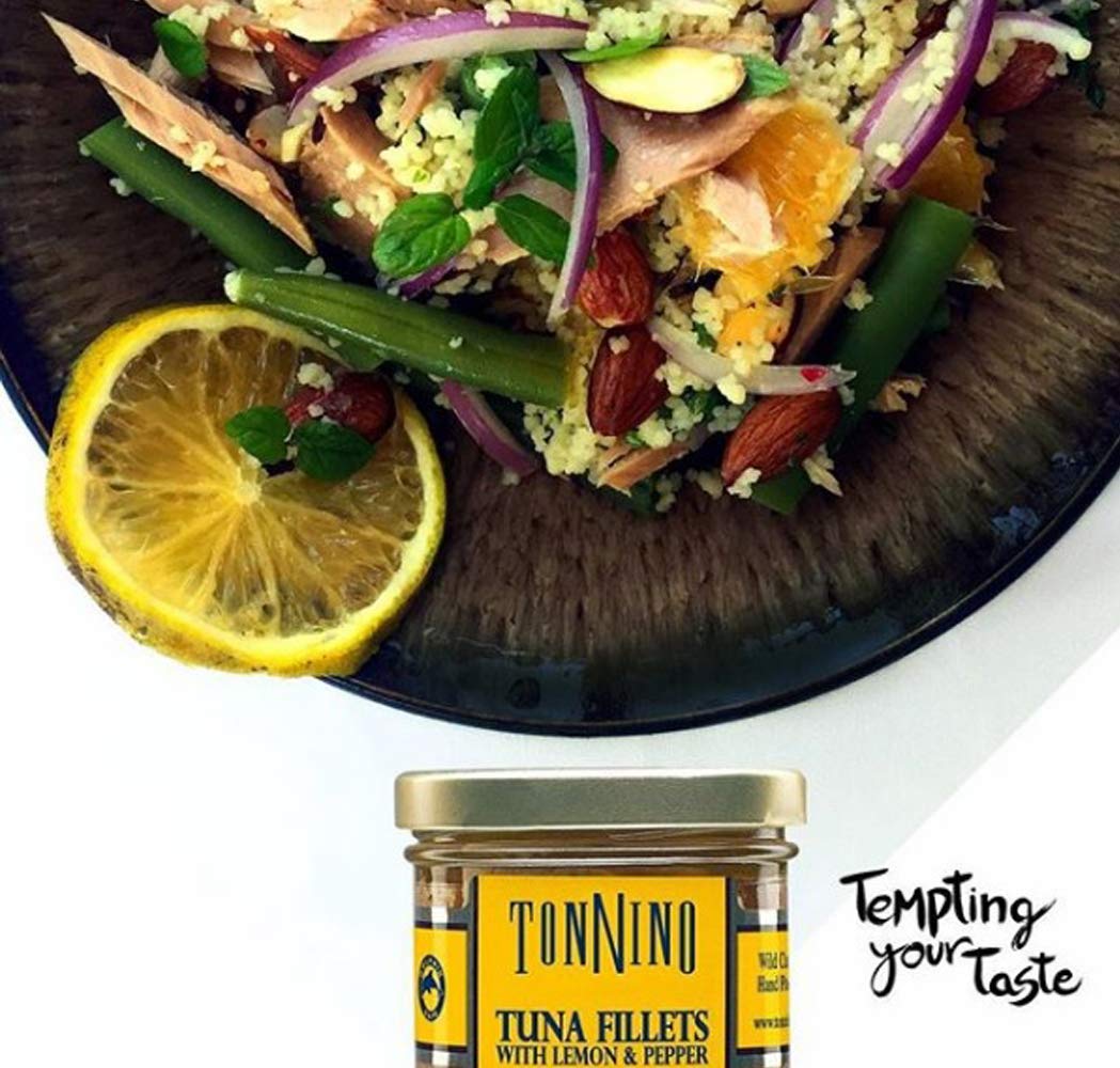 Tonnino tuna served on salad bowl showing quick meal convenience benefit