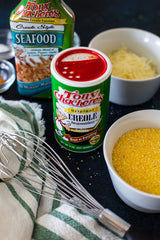 Tony Chachere's close-up texture of spices, emphasizes authentic blend aroma