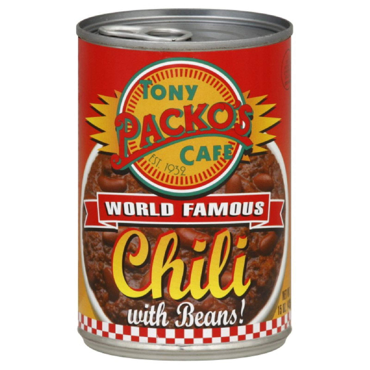 Tony Packo's front can pack showing label and six-pack ready to store