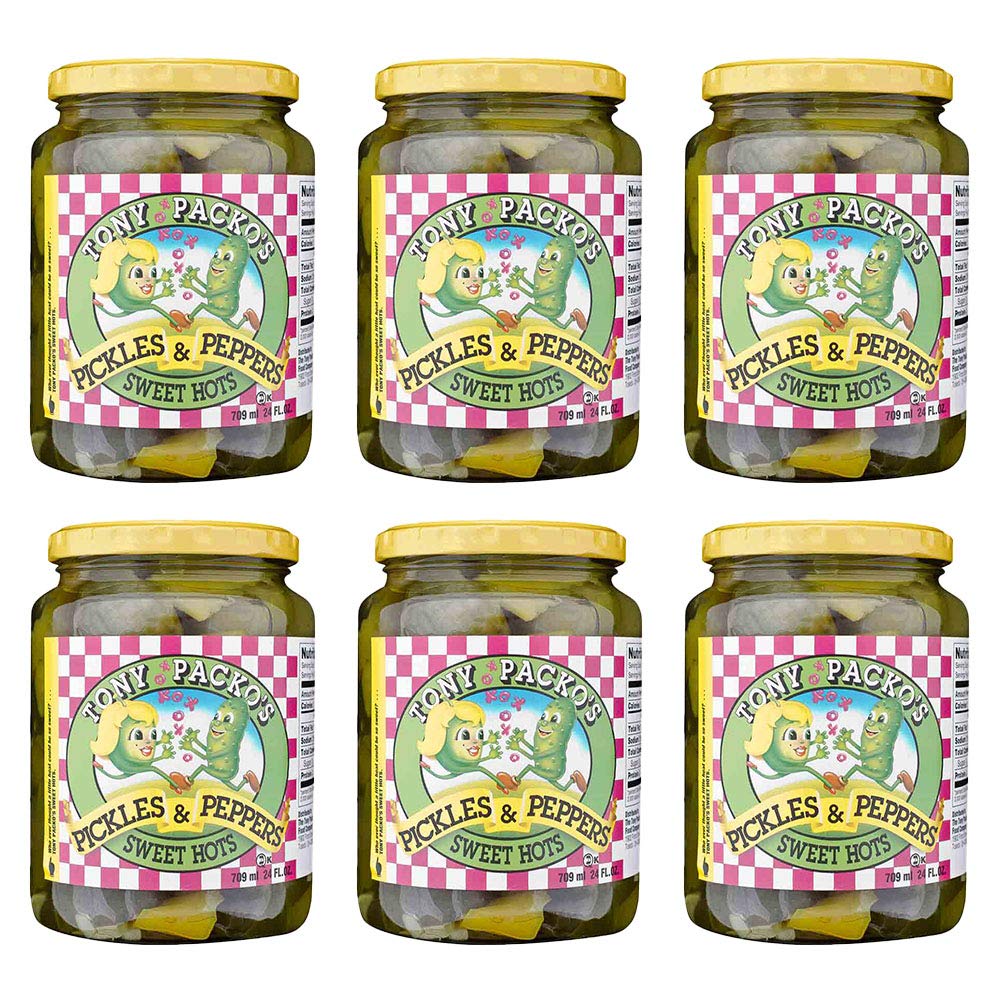 Tony Packo's front jar packaging showing label and 24-ounce size, ready to serve