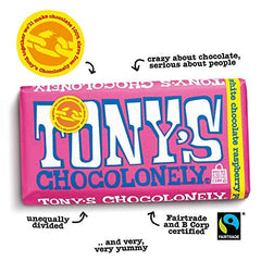 Tony's Chocolonely close-up of chocolate texture with popping candy for playful crunch
