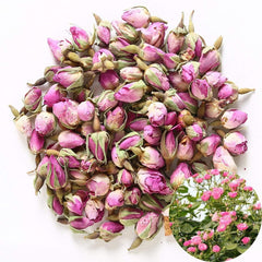 TooGet front packaging showing 4 oz pink rose buds and clear label for authenticity