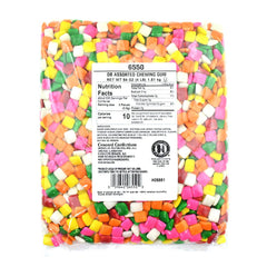 Tootsie Roll front packaging of 64 oz Dubble Bubble bulk bag highlighting value