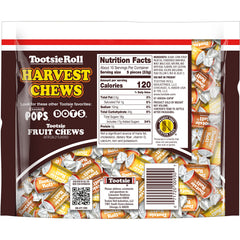 Tootsie Roll close-up of individually wrapped chews with clear wrappers, preserves freshness