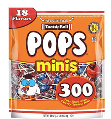 Tootsie Roll front package showing resealable bag and count benefit