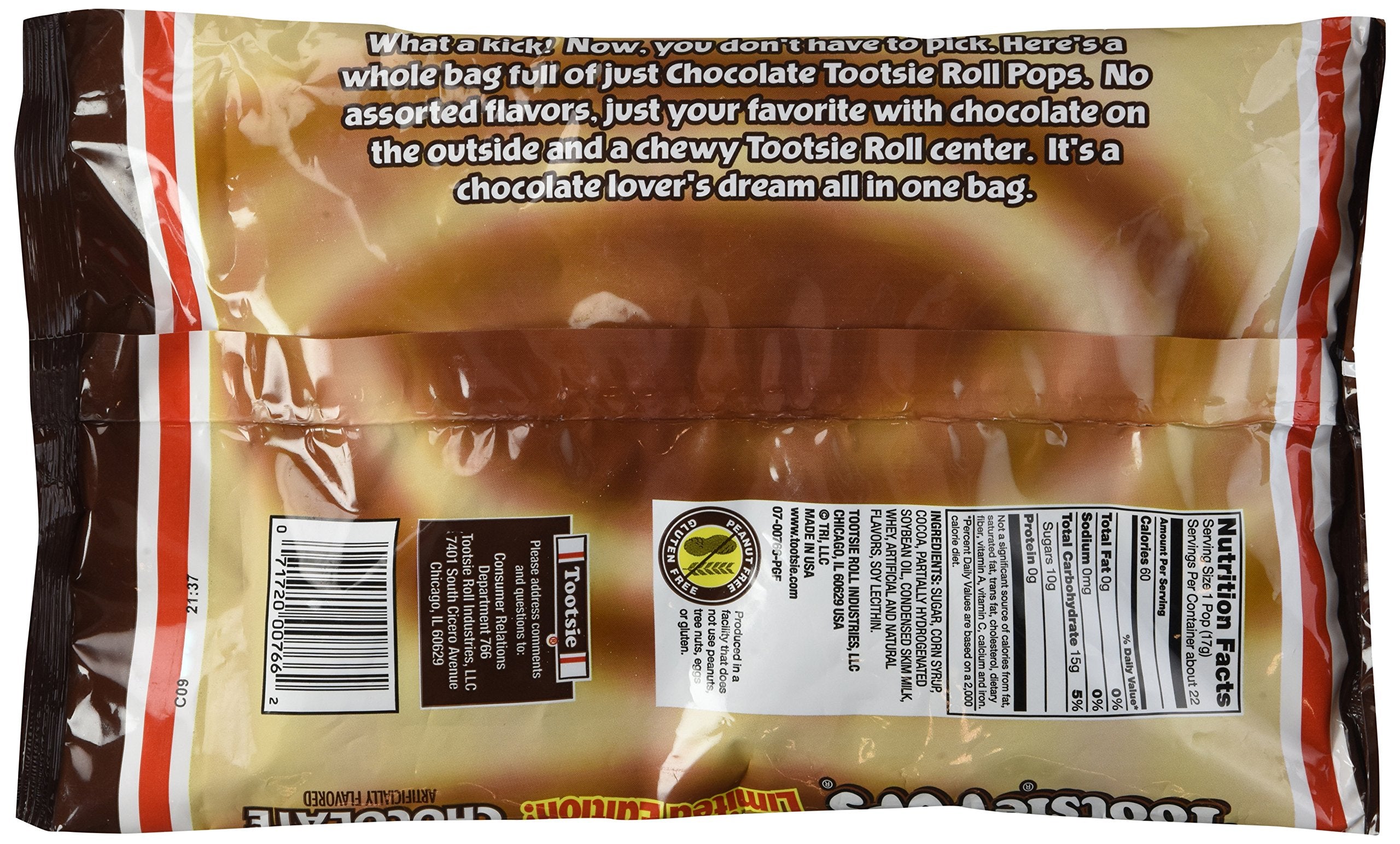 Tootsie Pops cross-section revealing chewy Tootsie Roll center and satisfying texture