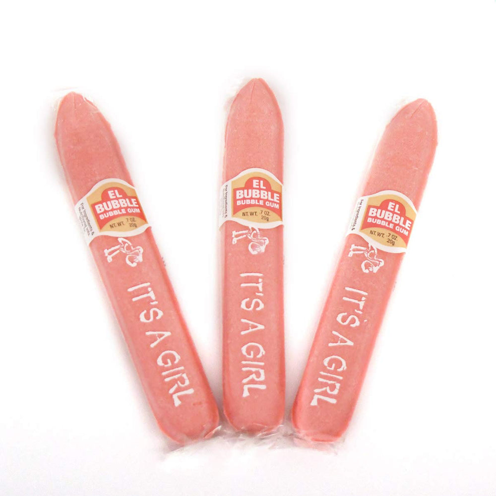 Tootsie Roll close-up of single Dubble Bubble cigar showing texture and chewability benefit