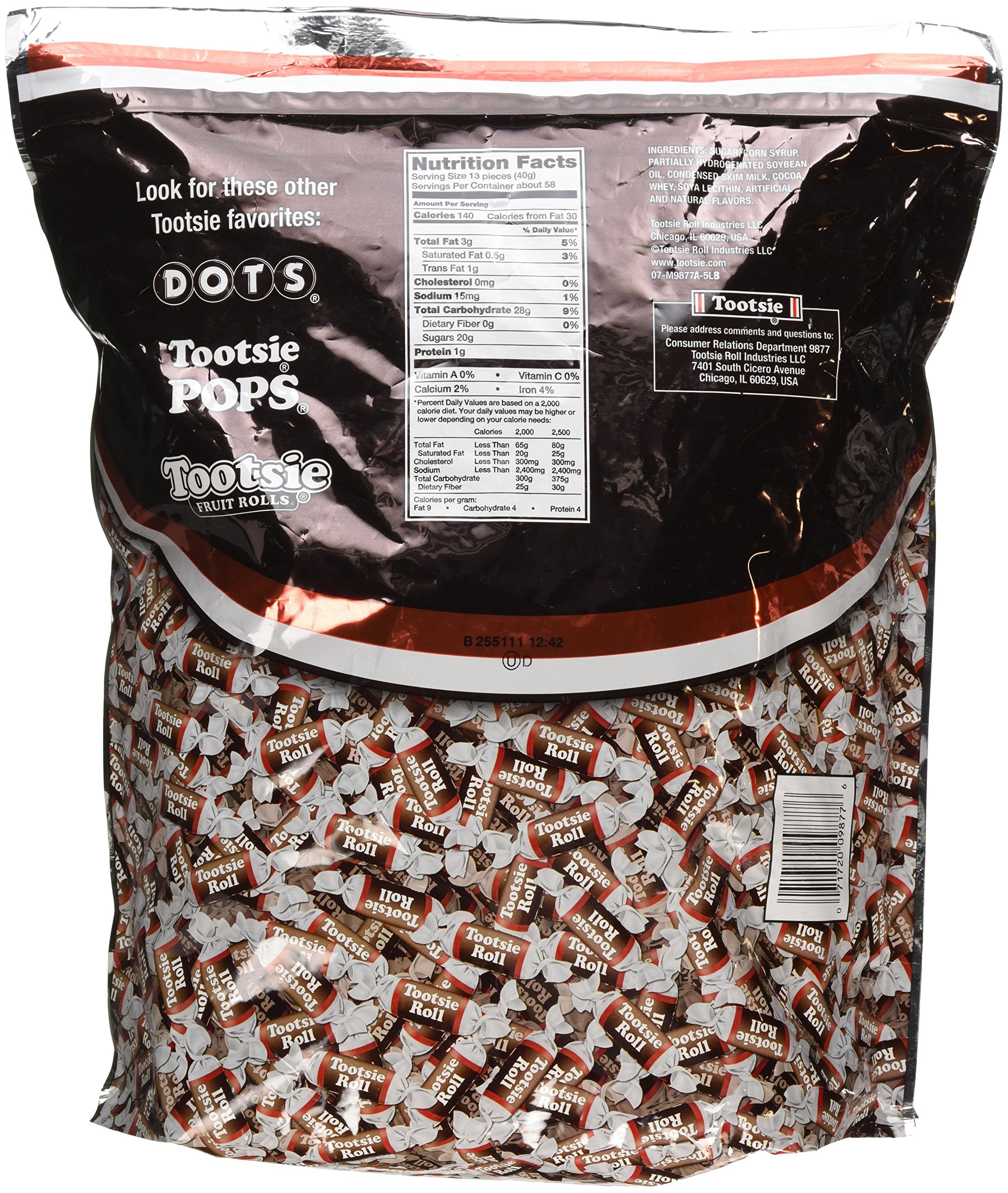 Tootsie Roll Midgees unwrapped close-up showing chewy texture for snacking appeal