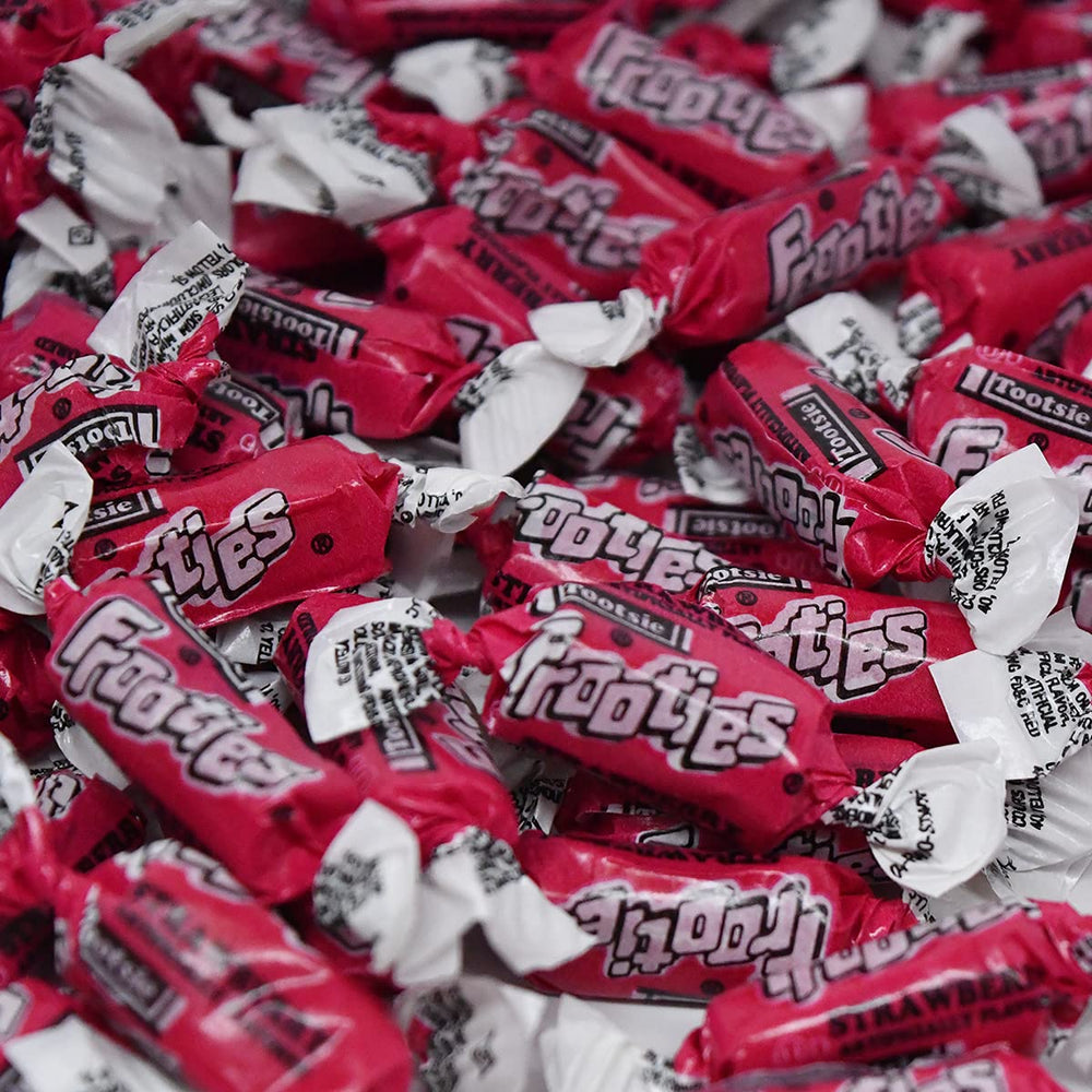 Tootsie Roll piece next to a ruler showing size and portion control