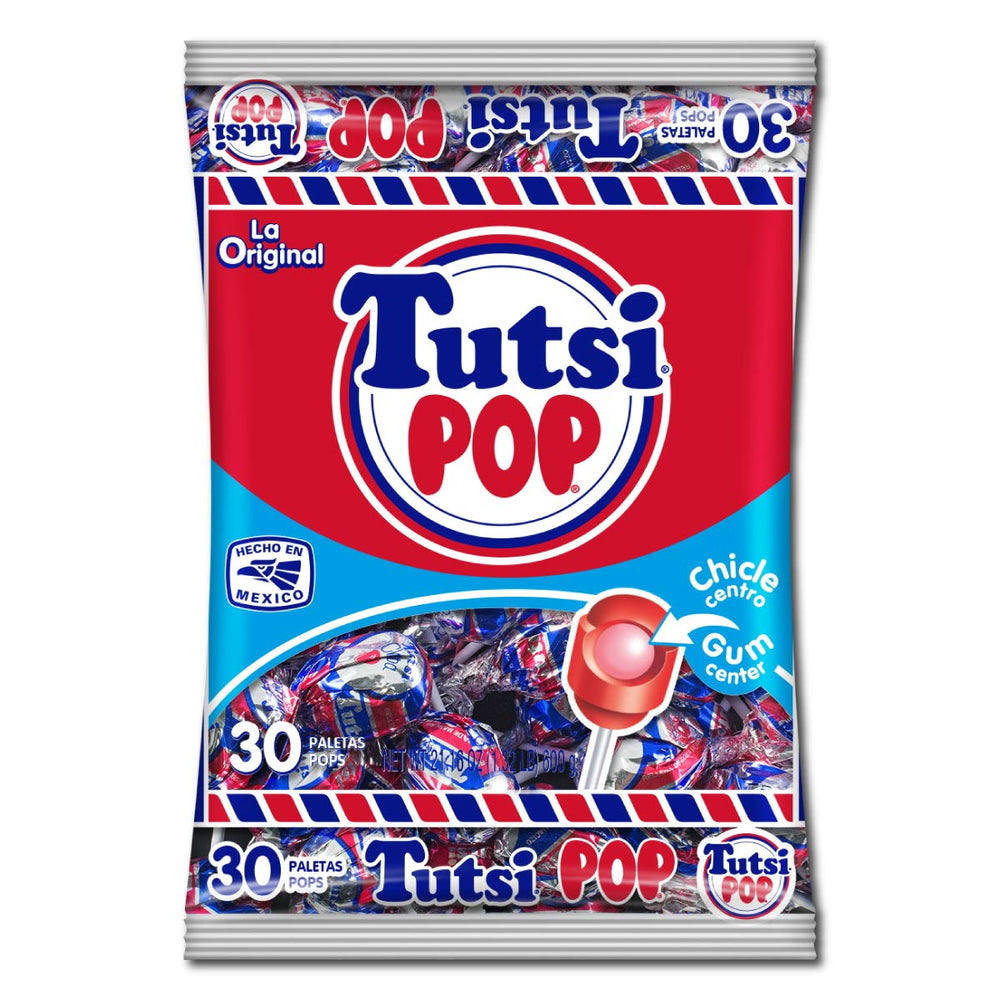 Tootsie Roll Tutsi Pop front packaging showing bag and count for easy selection