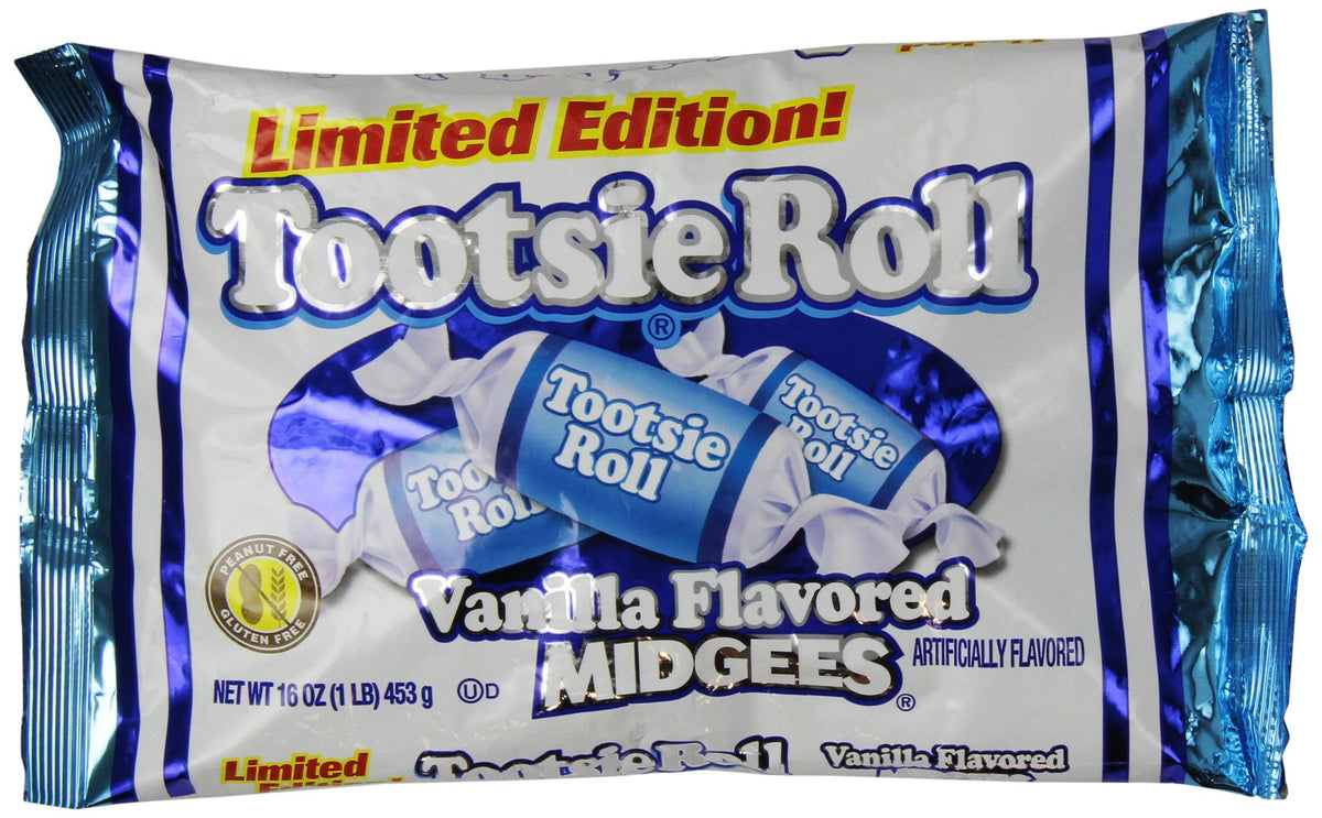 Tootsie Roll front packaging showing two 16 oz bags and ample candy supply