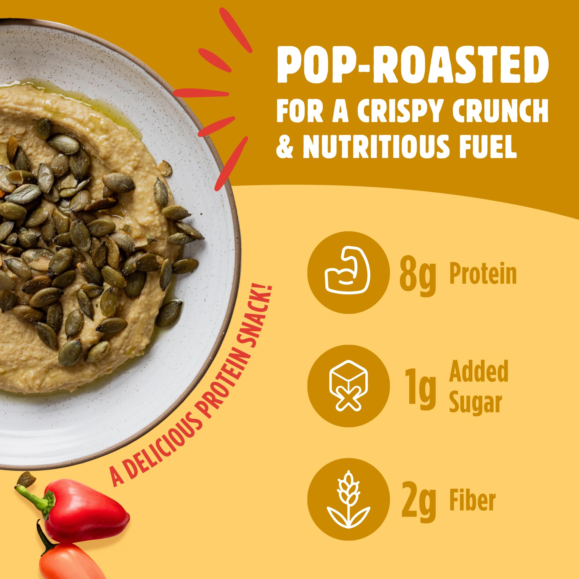 Top Fox resealable pouch open for easy on-the-go snacking benefit