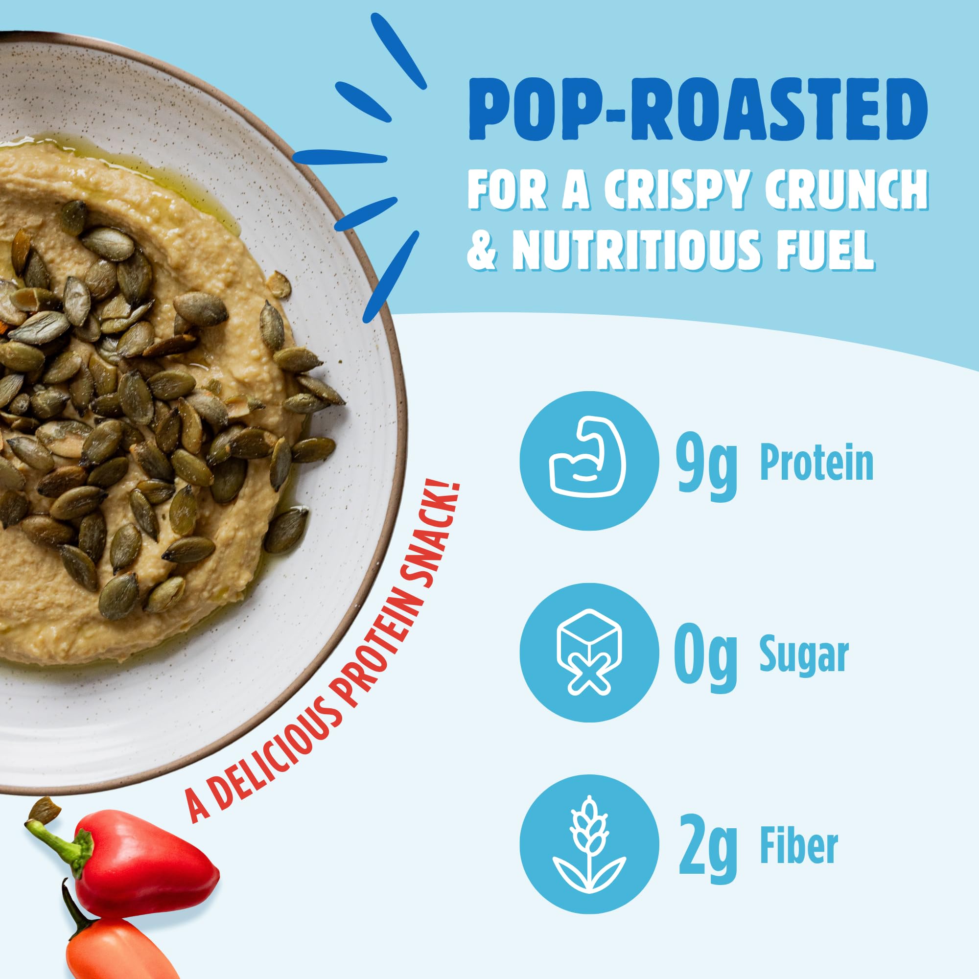 TOP FOX seeds sprinkled on salad adding crunch and protein boost